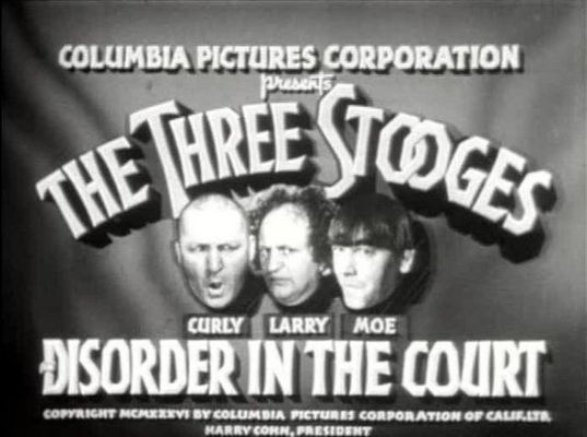 Product picture THE THREE STOOGES - DISORDER IN THE COURT - COMEDY - 1936